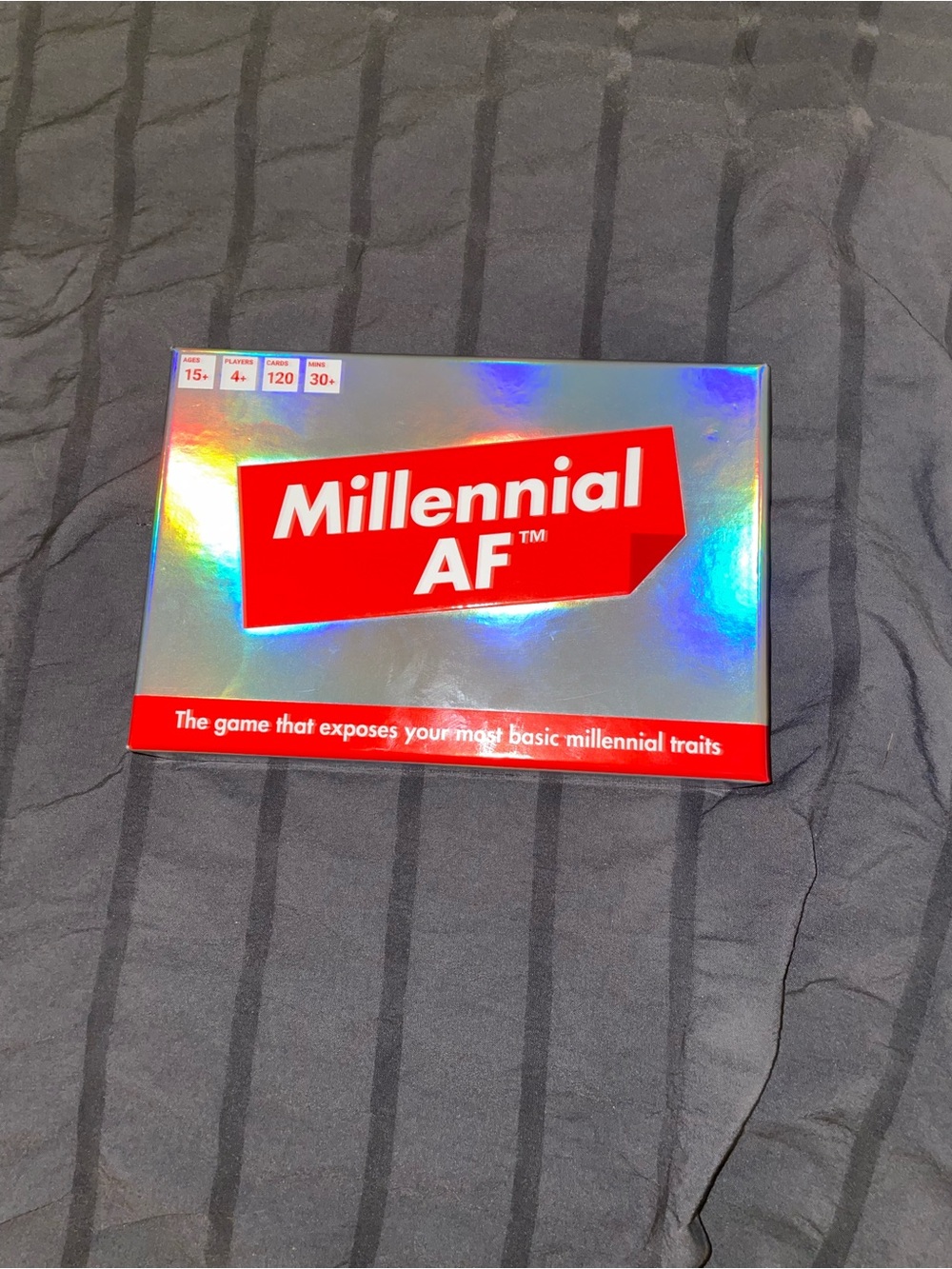 Bubblegum Millennial AF Card Game - Red and Silver Box